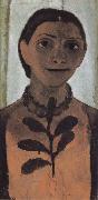 Paula Modersohn-Becker Self-portrait with Amber Necklace France oil painting artist